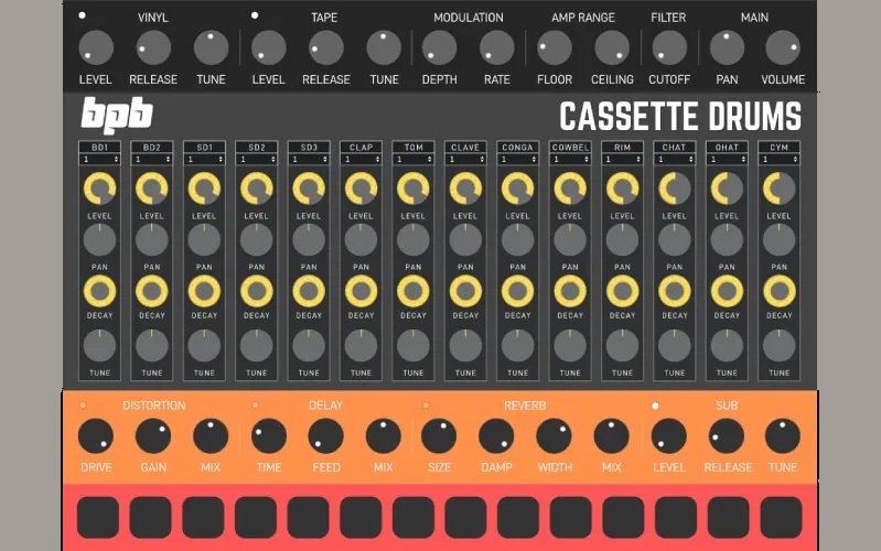 BPB Cassette Drums — 808, 909, 606 and MFB-522